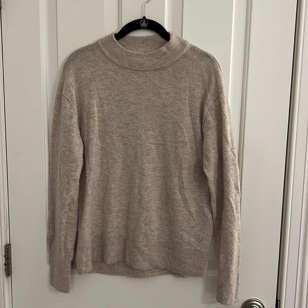MUJI Wool/Yak Blend Mock Neck Sweater